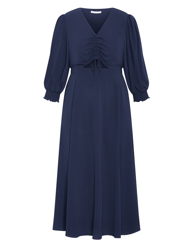 City Chic - Plus sizeJolene V Neck Maxi Dress - navy