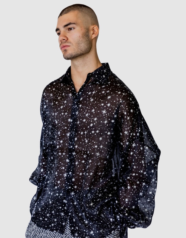 Justin Cassin - Starboy Star Sheer Shirt