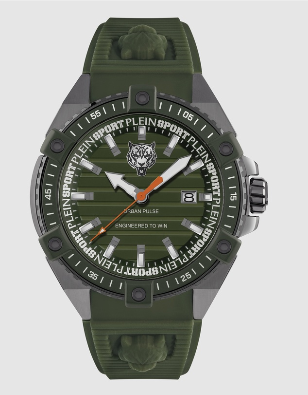 Plein Sport - Plein Urban Pulse 47mm Green dial and Green silicone strap