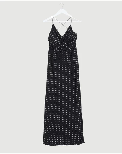 Revibe - Repaired Shona Joy Houston Lace Back Maxi Dress - AU 16