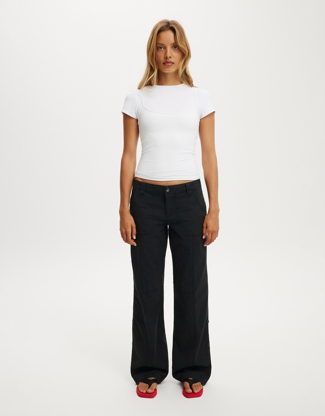 Cotton On - Lexi Low Rise Utility Pant