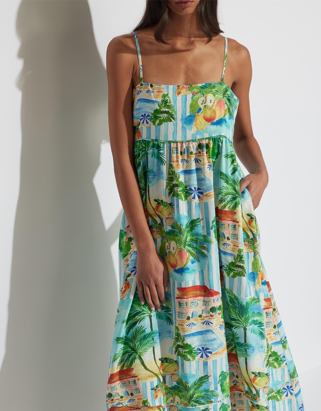 Decjuba - Allie Linen Blend Maxi Dress