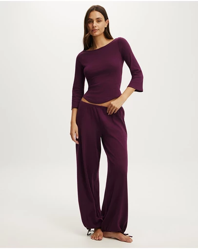 Cotton On Body - Long Pyjama Set Cotton Dreamy Soft Pointelle