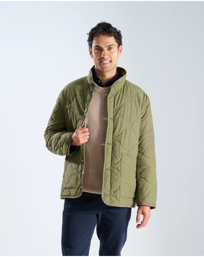 3 Wise Men - 3 Wise Men Quilted Jacket Forest