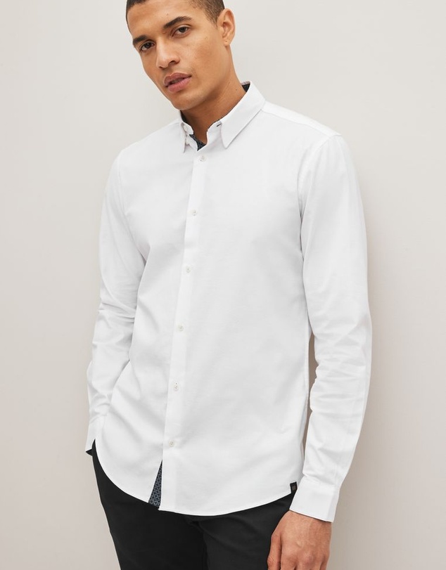 NEXT - Stretch Oxford Long Sleeve Shirt