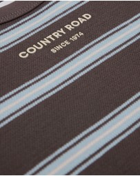 Country Road - Organically Grown Cotton Stripe Long Sleeve Pique T-shirt