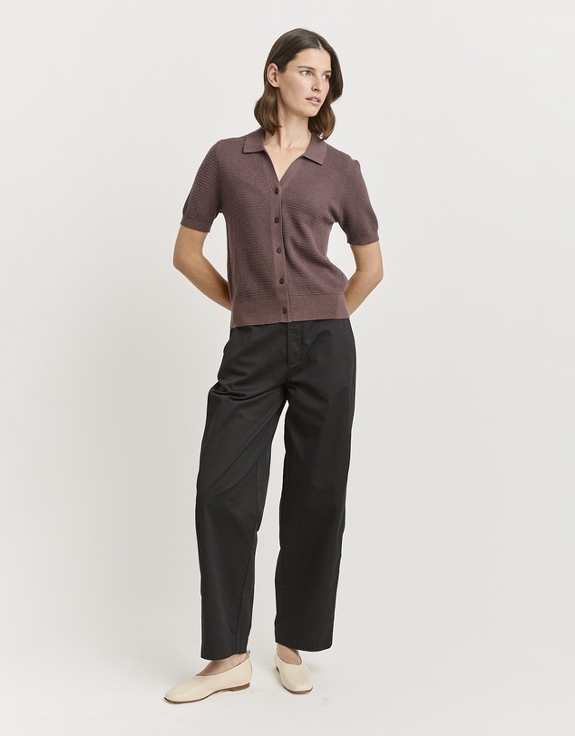 Toorallie - Grain Stitch Button Polo