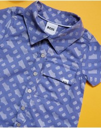 BOSS - Short Sleeve All-in-One and Bucket Hat Set - Babies