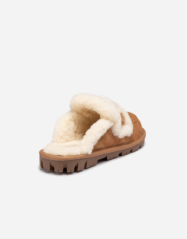 Ozwear Connection Uggs - UGG Violet Matelassé Shearling Slipper (Elastic Logo, Detachable Feature)