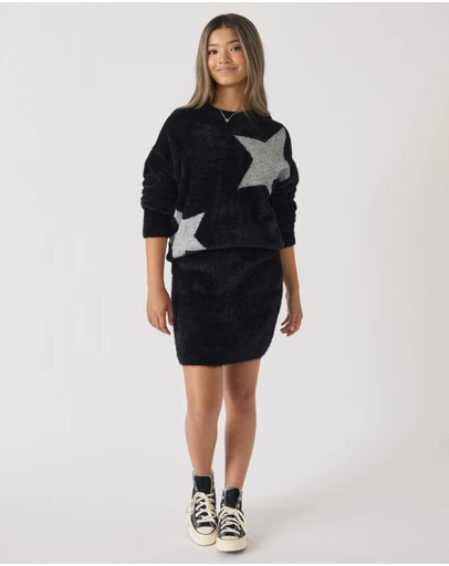 Decjuba Kids - Fluffy Knit Skirt -Teens