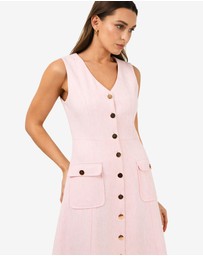 Forcast - Valena Tweed Midi Dress