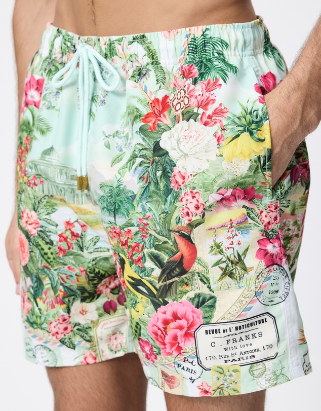 Camilla - Mid Length Boardshorts With Elastic Waist