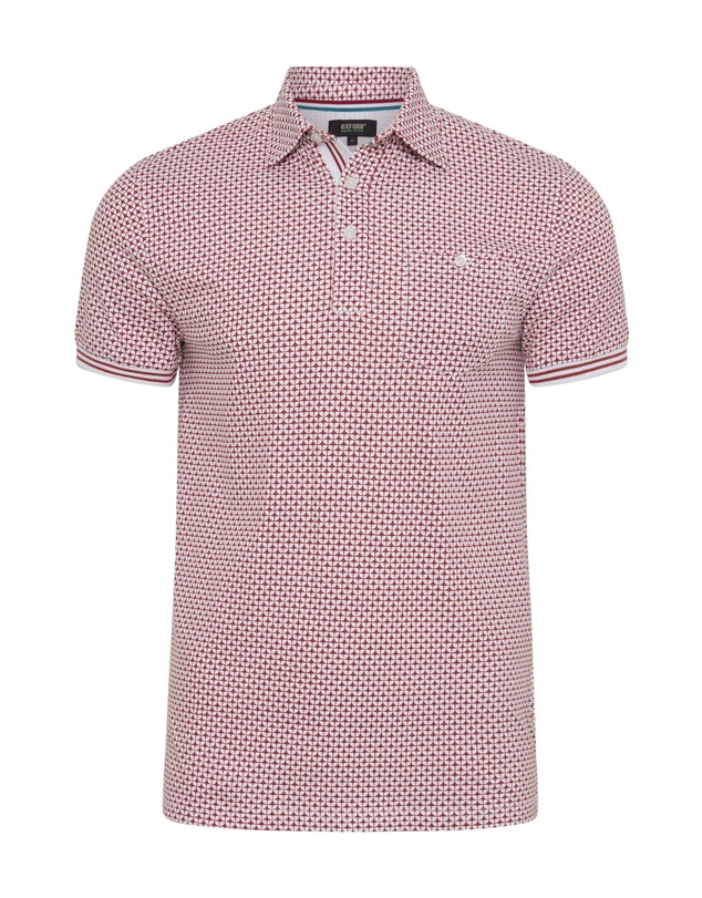 Oxford - Milo Print Jersey Polo With Pocket