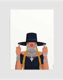 Olive et Oriel - Queen B Formation Art Print