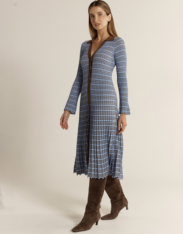 Fate + Becker - Nesta Check Knit Dress