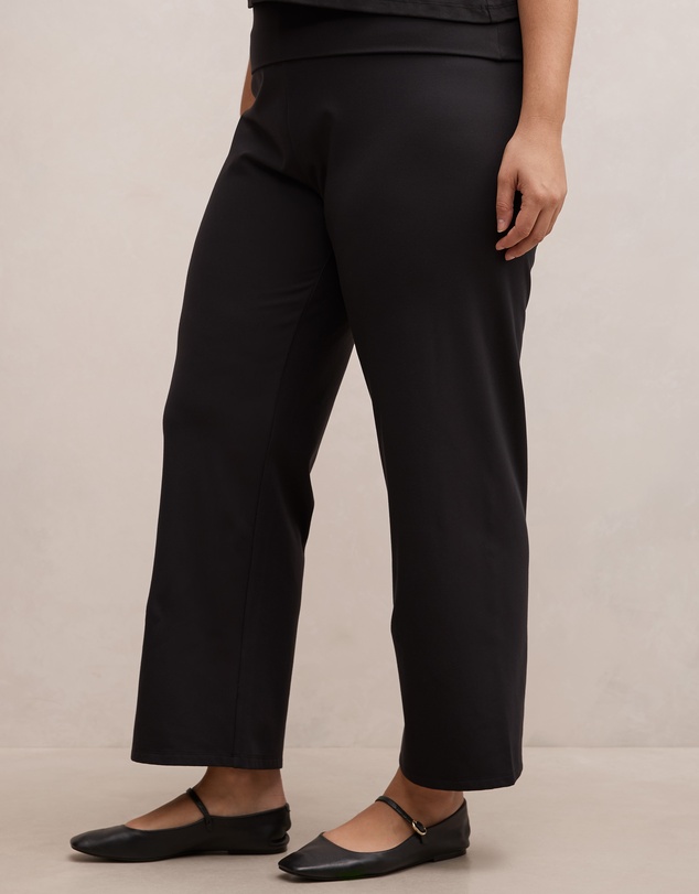 Forever New Curve - Wren Curve Fold Waist Wide Leg Pants