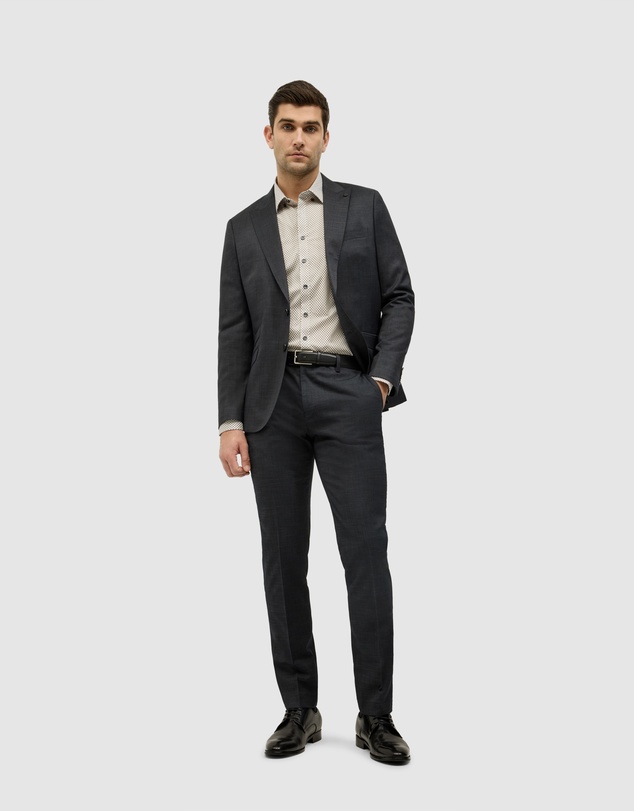 Politix - Single Breasted Textured Tailored Jacket