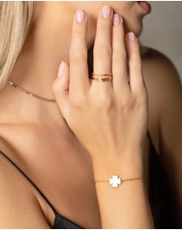 Mestige - Whitehaven Pearl Bracelet - 18K Gold Plated