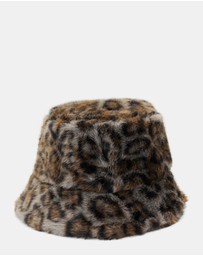 Morgan & Taylor - Marissa Faux Fur Hat in Grey