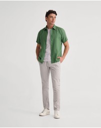 Oxford - Leyton French Linen Short Sleeve Shirt