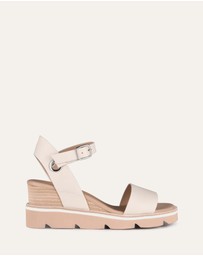 Jo Mercer - Katie Mid Heel Wedge Sandals
