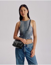 Brie Leon - Lena Woven Baguette Bag