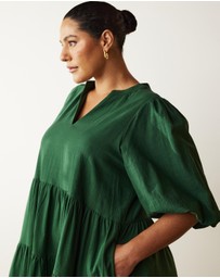 Atmos&Here Curvy - Eydis Cotton Midi Dress