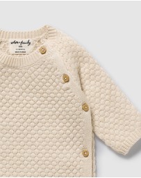Wilson & Frenchy - Organic Knitted Bubble Kimono Cardigan - Babies
