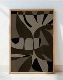 Olive et Oriel - Contour 2 by Shatha Al Dafai Art Print