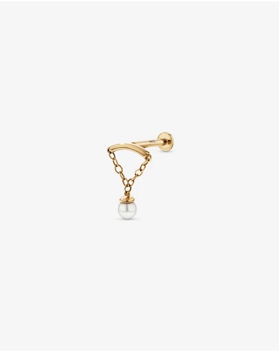 Michael Hill - Cultured Freshwater Pearl Floating Single Helix in 10kt Gold