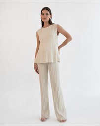 Soon Maternity - Collette Linen Knit Feeding Tank