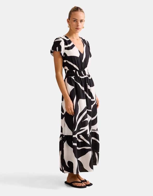 Forever New - Mara Puff Sleeves Midi Dress