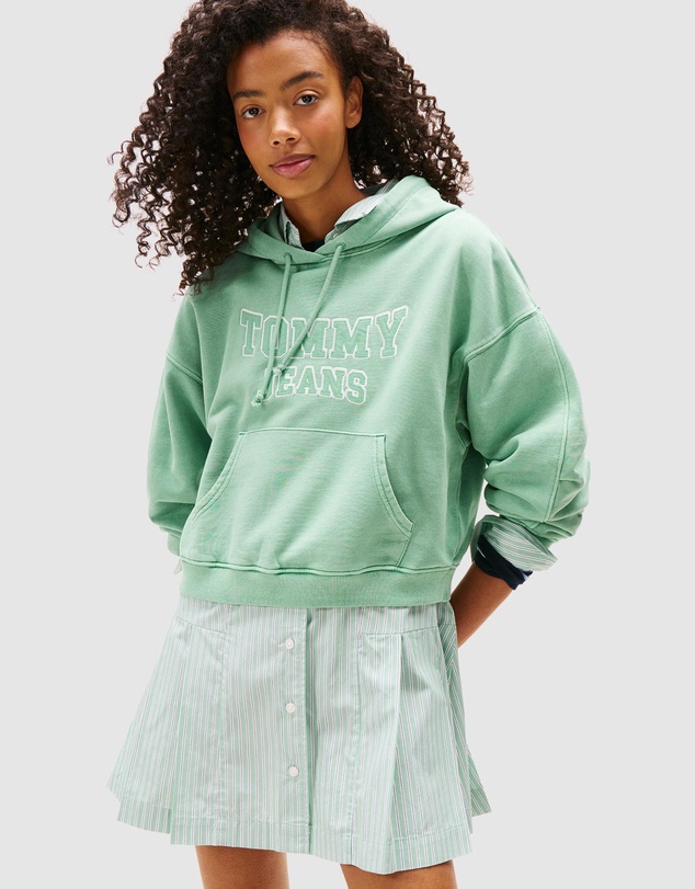 Tommy Jeans - Boxy Crop Varsity Hoodie