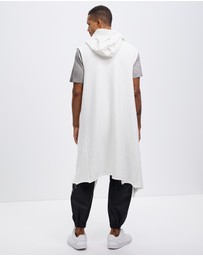 Surrounded By Ghosts - The Mercury French Terry Hooded Sleeveless Cardigan