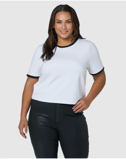 Sunday In The City - Luxe Contrast Tee
