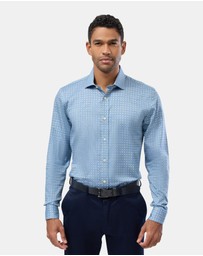 Brooksfield - Circle Motif Slim Fit Shirt