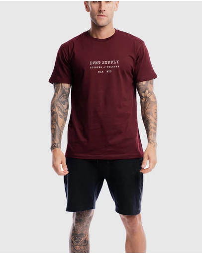 DVNT - Revolution Tee - Oxblood