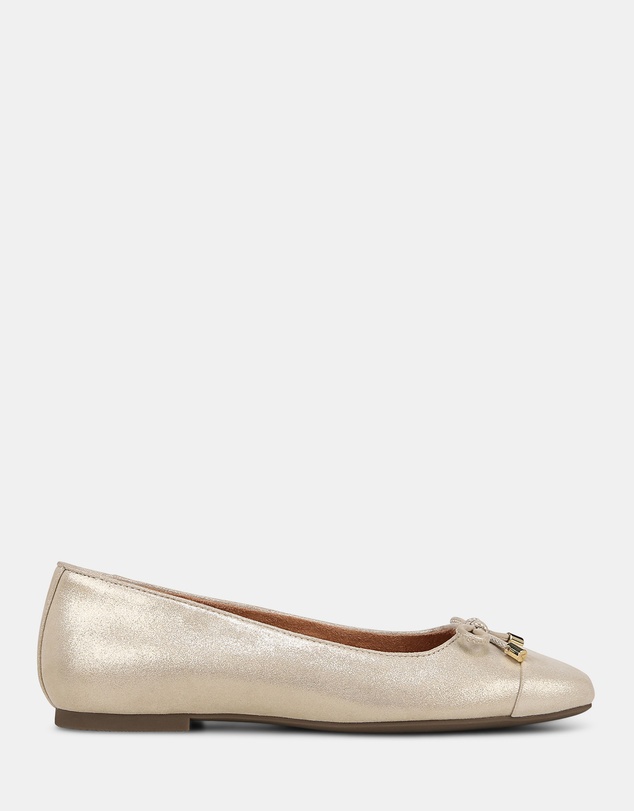 Vionic - Klara Ballet Flat - Gold Leather