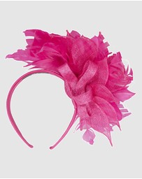 Max Alexander - Modern Fuchsia Racing Fascinator