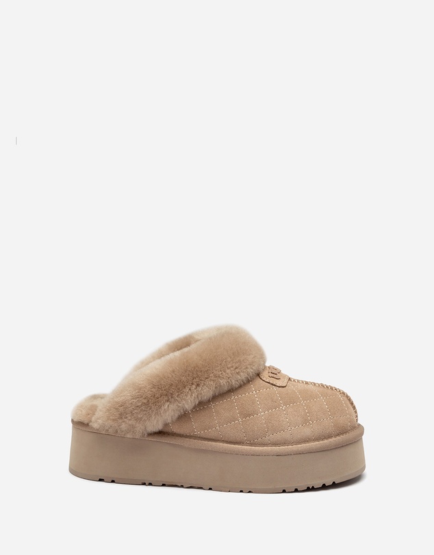 Ozwear Connection Uggs - Ugg Coquette Matelassé Logo Platform Slipper (Detachable Feature)