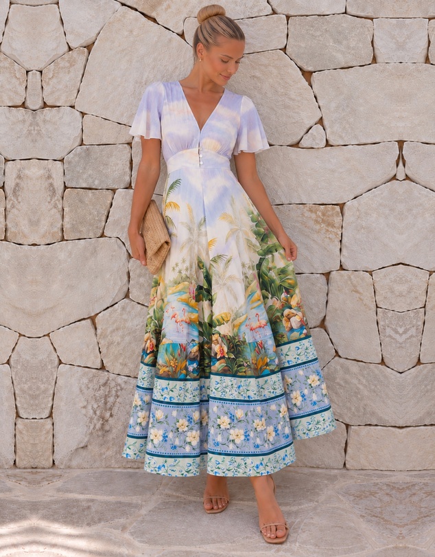 Esther & Co - Ryma Dress - Lavender Oasis