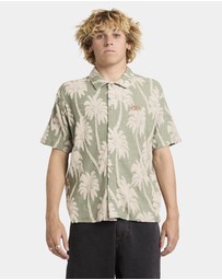 RVCA - Mens Palm Fall Short Sleeve Shirt