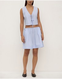 Assembly Label - Havana Stripe Poplin Skirt