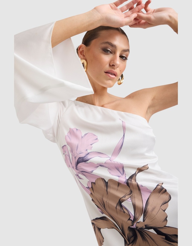 Honey and Beau - Les Fluer One Shoulder Dress