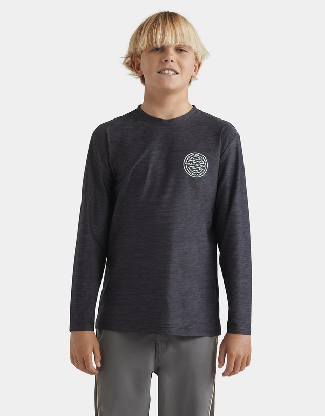 Billabong - Boys 8 to 16 Rotor Shorline Long Sleeve Rash Vest