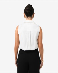 Forcast - Kia Cotton Sleeveless Shirt