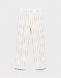 M.N.G - Moscova Striped Suit Trousers
