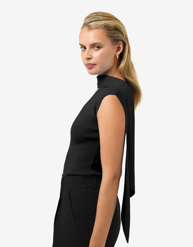 Forcast - Isadora V-Neck Scarf Knit Top