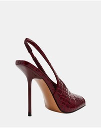 Steve Madden - Lucian Wine Croco Heels