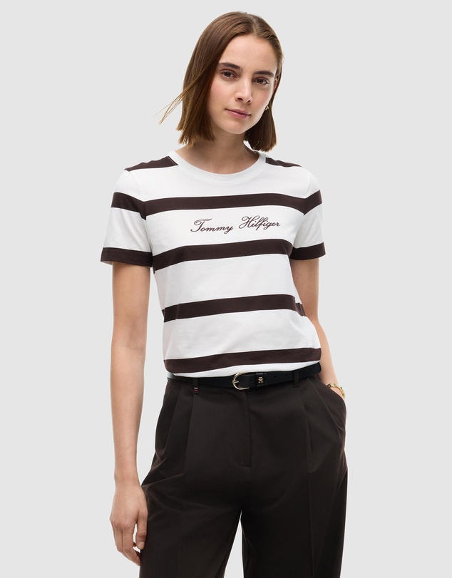 Tommy Hilfiger - Logo Jersey Crew Neck T-Shirt